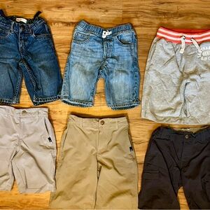 Kids Denim and Gray Shorts Set